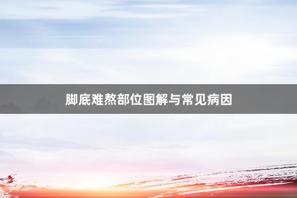 脚底难熬部位图解与常见病因